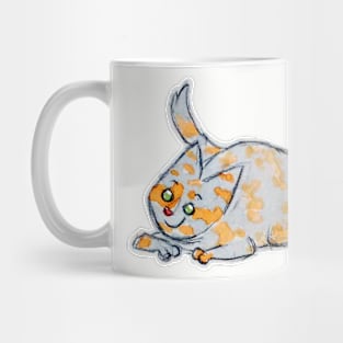 Tortoise cat watercolour Mug